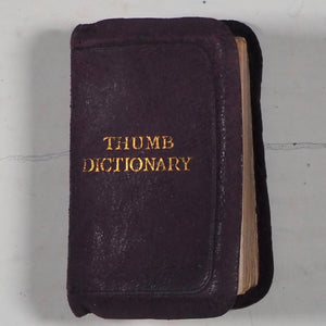 BRYCE'S DIAMOND ENGLISH DICTIONARY. Comprising: Besides The Ordinary And Newest Words in the Language, Short Explanations of a Larger Number of Scientific, Philosophical, Literary, and Technical Terms. Published by David Bryce, 1896. >>MINIATURE BOOK<<