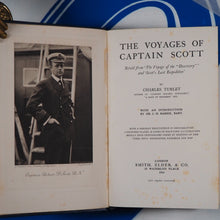 Load image into Gallery viewer, THE VOYAGES OF CAPTAIN SCOTT: Retold from &#39;The Voyage of the &quot;Discovery&quot;&#39; and &#39;Scott&#39;s Last Expedition&#39;. TURLEY, Charles; with an introduction by BARRIE, Sir J.M. Published by London: Smith, Elder, &amp; Co., 1914.
