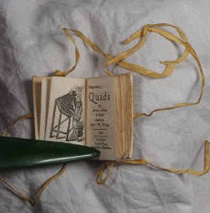 Quads for Authors, Editors, & Devils. >>MINIATURE<< Tuer, Andrew W. (editor) Publication Date: 1884 Condition: Very Good. >>MINIATURE BOOK<<