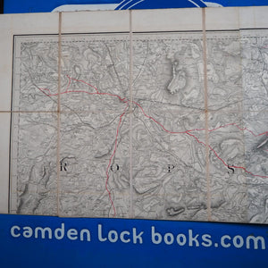 Ordnance Survey Map Sheet 61 - Shropshire, centered on Much Wenlock - One Inch to the Mile. BENJAMIN BAKER & ASSISTANTS Publication Date: 1872 Condition: Very Good