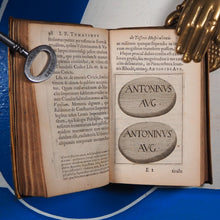 Load image into Gallery viewer, Jac. Philippi Tomasini De Tesseris Hospitalitatis Liber singularis, In quo jus hospitii universum, apud veteres potissimum expenditur TOMASINI, Giacomo Filippo Publication Date: 1670
