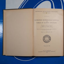 Load image into Gallery viewer, Smithsonian mathematical formulae and tables of elliptic functions. Adams, Edwin Plimpton (1878 1956). Publication Date: 1922 Condition: Very Good
