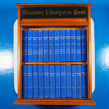 Load image into Gallery viewer, Miniature Library of The Poets. [in Oak Case with rolling tambour front shutter] Shakespeare, Burns, Milton, Longfellow, Wordsworth, Scott &amp; Hood Publication Date: 1881
