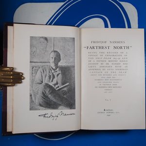 Farthest North, Being the Record of a Voyage of Exploration of the Ship Fram 1893-96. Nansen, Fridtjof.  Publisher: George Newnes, London.  Publication Date: 1898.  Binding: Hardcover.  Edition: 1st Edition