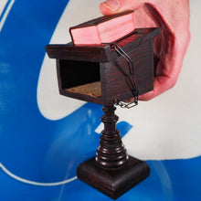 Load image into Gallery viewer, Holy Bible containing the Old and New Testaments [with lectern]. >>MINIATURE BIBLE WITH LECTERN<< Publication Date: 1919 CONDITION: VERY GOOD
