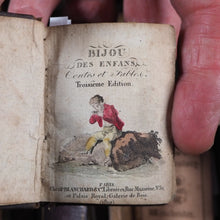 Load image into Gallery viewer, Bijou des enfans. Contes et fables. &gt;&gt;MINIATURE NAPOLEONIC CHILDRENS BOOK&lt;&lt; Publication Date: 1810 CONDITION: VERY GOOD
