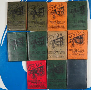 Cyclists Road Maps England & Scotland. >>MINIATURE ANTIQUE MAPS FOR CYCLISTS<< Publication Date: 1890 CONDITION: VERY GOOD
