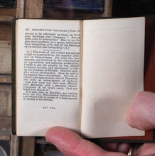 Load image into Gallery viewer, Orations of Demosthenes. Pronounced to excite the Athenians against Philip, King of Macedon; and on Occasions of Public Deliberation. Translated by Thomas Leland. Demosthenes. >>MINIATURE JONES DIAMOND CLASSIC<< Publication Date: 1828
