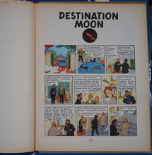 Load image into Gallery viewer, DESTINATION MOON. (The Adventures of TINTIN). FIRST ENGLISH Edition; HERGE [pseud. Georges Remi]. Leslie Lonsdale-Cooper &amp; Michael Turner [Translators] . Published by Methuen. 1959 Comic Condition: Very Good Hardcover
