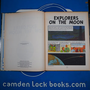 EXPLORERS ON THE MOON. (The Adventures of TINTIN). FIRST ENGLISH Edition; HERGE [pseud. Georges Remi]. Leslie Lonsdale-Cooper & Michael Turner [Translators] . Published by Methuen. 1959 Comic Condition: Very Good Hardcover