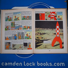 Load image into Gallery viewer, EXPLORERS ON THE MOON. (The Adventures of TINTIN). FIRST ENGLISH Edition; HERGE [pseud. Georges Remi]. Leslie Lonsdale-Cooper &amp; Michael Turner [Translators] . Published by Methuen. 1959 Comic Condition: Very Good Hardcover
