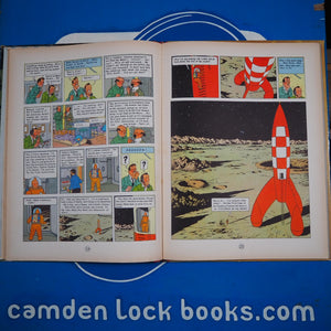 EXPLORERS ON THE MOON. (The Adventures of TINTIN). FIRST ENGLISH Edition; HERGE [pseud. Georges Remi]. Leslie Lonsdale-Cooper & Michael Turner [Translators] . Published by Methuen. 1959 Comic Condition: Very Good Hardcover