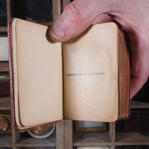 Knowledge in a Nutshell. Bryce's Pearl English Dictionary/Atlas of the world/Gazetter of the world/Book of general information/Desk Prompter. >>MINI BRYCE/JAMES VARIANT IMPRINT<< Publication Date: 1904