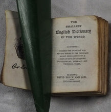 Load image into Gallery viewer, Smallest English Dictionary in the World. Comprising: besides the ordinary and newest words in the language, short explanations of a large number of scientific, philosophical, literary and technical terms. Publication Date: 1900. &gt;&gt;MINIATURE BOOK&lt;&lt;

