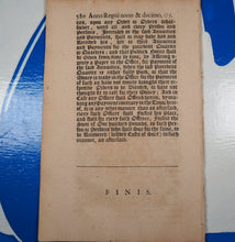 Load image into Gallery viewer, William III, 1697-8: An Act for the better and more orderly Payment of the Lottery Tickets now payable out of certain additional Duties of Excise and of other Annuities lately payable out of Tunnage Duties. Publication Date: 1698 Condition: Very Good
