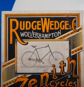 Zenith Cycles ARE THE BEST.>>ORIGINAL CYCLE POSTER ADVERT ARTWORK<< Publication Date: 1892 Condition: Very Good