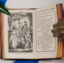 Load image into Gallery viewer, Etrennes du Sentiment, dediees aux ames bienfaisantes. A.P.D.R. >>SCARCE MINIATURE ALMANAC<< Publication Date: 1784 Condition: Very Good. >>MINIATURE BOOK<<
