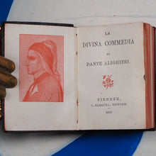 Load image into Gallery viewer, La divina commedia di Dante Alighieri. &gt;&gt;MINIATURE BOOK -LITERARY CLASSIC FINELY BOUND&lt;&lt; Dante Alighieri. Publication Date: 1898 Condition: Very Good
