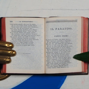 La divina commedia di Dante Alighieri. >>MINIATURE BOOK -LITERARY CLASSIC FINELY BOUND<< Dante Alighieri. Publication Date: 1898 Condition: Very Good