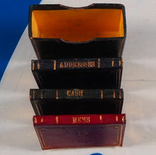 Load image into Gallery viewer, MY BOOKS [Miniature morocco bound aides-memoires]. c1900. In original slipcase. >>MINIATURE BOOK<<
