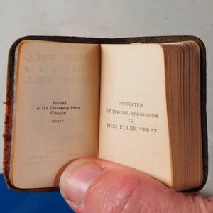 Complete Works. [Large revolving bookcase] >>MINIATURE BOOKS<< SHAKESPEARE, WILLIAM. Published by David Bryce & Son.: 1904