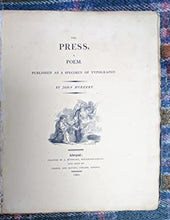 Load image into Gallery viewer, Press, a poem. Published as a specimen of typography.
