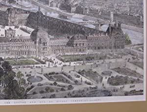 Panoramic View of Paris, with the Louvre and Rue de Rivoli completed. Illustration for The Illustrated London News, 1855. Publication Date: 1855 Condition: Very Good