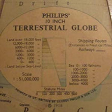 Load image into Gallery viewer, Ten-Inch Terrestrial Globe George Philip &amp; Son Publication Date: 1958 Condition: Very Good
