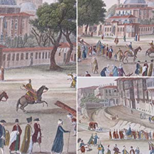 Hand-coloured copper engraving (#10 of 48) from the GRANDEST BOOK of VIEWS OF CONSTANTINOPLE."Grand Place de l'Hippodrome à Constantinople". Duplessis Bertaux & François Denis Née (Engravers), Antoine Ignace Melling (Artist).  1819