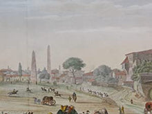 Load image into Gallery viewer, Hand-coloured copper engraving (#10 of 48) from the GRANDEST BOOK of VIEWS OF CONSTANTINOPLE.&quot;Grand Place de l&#39;Hippodrome à Constantinople&quot;. Duplessis Bertaux &amp; François Denis Née (Engravers), Antoine Ignace Melling (Artist).  1819
