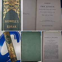 Load image into Gallery viewer, El-Koran; or the Koran: translated from the Arabic, the suras arranged in chronological order. John Medows Rodwell. Publication Date: 1876 Condition: Very Good
